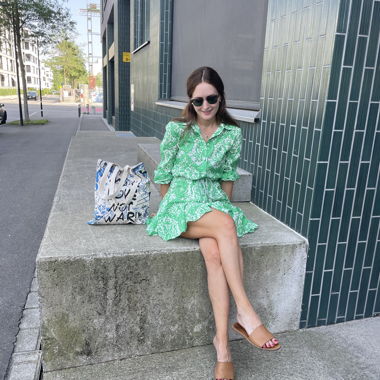 Zara green dress