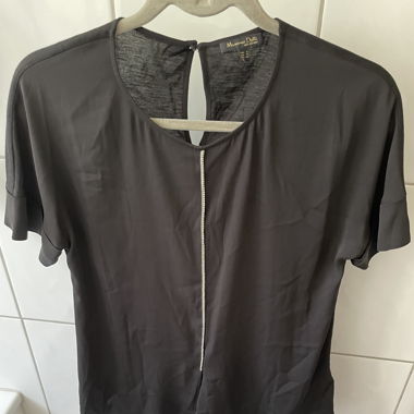 Massimo Dutti Blusenshirt mit Glitzersteinen  S