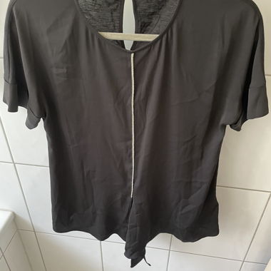 Massimo Dutti Blusenshirt mit Glitzersteinen  S