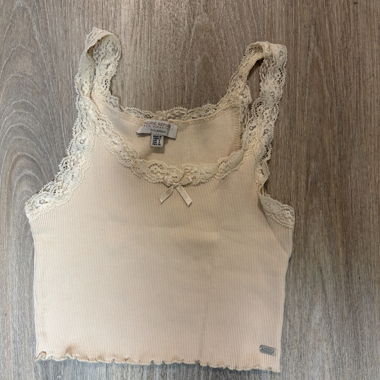 Beige lace camisole