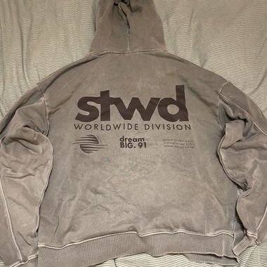Hoodie oversize gris