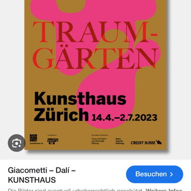 Affiche du Kunsthaus Zurich