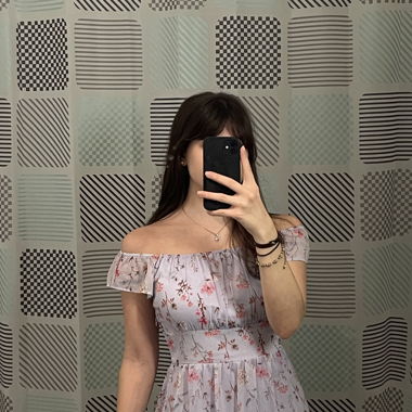 Soft girl purple dress