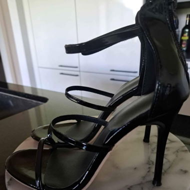 Black High-Heel Sandals