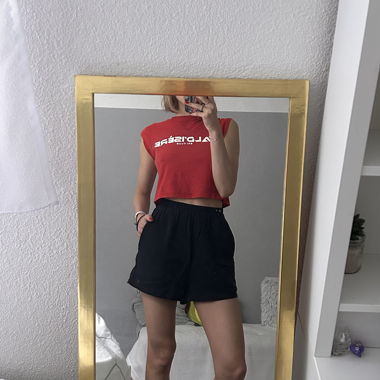 Shorts en coton noir