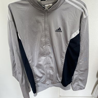 Graue Adidas Trainingsjacke