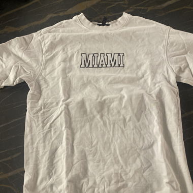 White T-shirt with MIAMI print