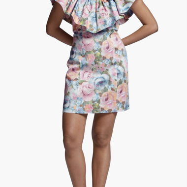 & Other Stories Flower Dress Gr. 40 Pink Ruffles