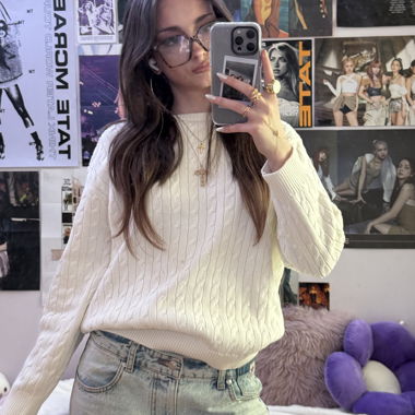 Weisser Brandy Melville Pullover