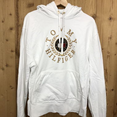 Felpa con cappuccio Tommy Hilfiger bianca