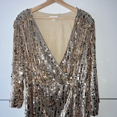 Paillettenkleid Gold
