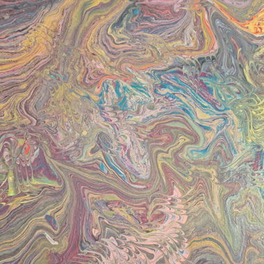 Acrylic pouring square art