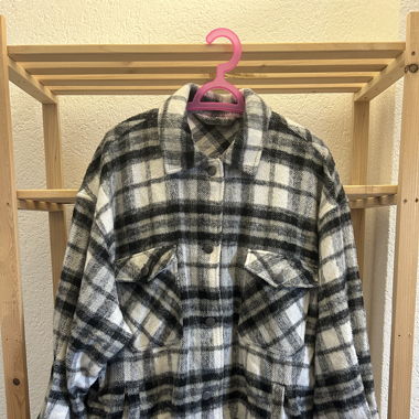 Schwarzkarierte Zabaione Jacke