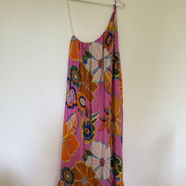 Farm Rio One Shoulder Maxi Dress