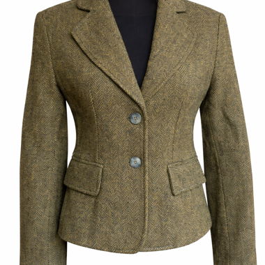 Blazer in tweed verde