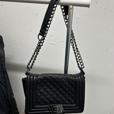 Black Chain Crossbody Bag