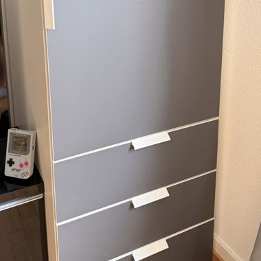 Graues Schrank-Set