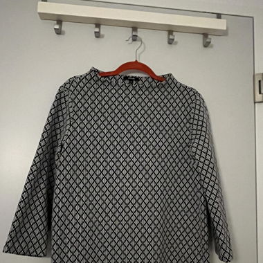 Pullover OPUS schwarz-weiss gemustert