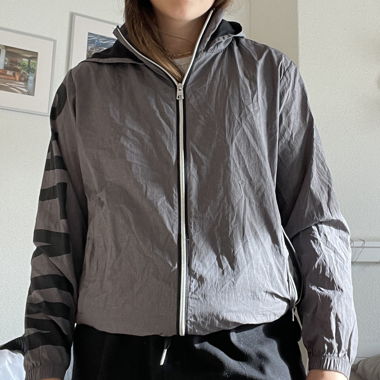 Calvin Klein gray rain jacket