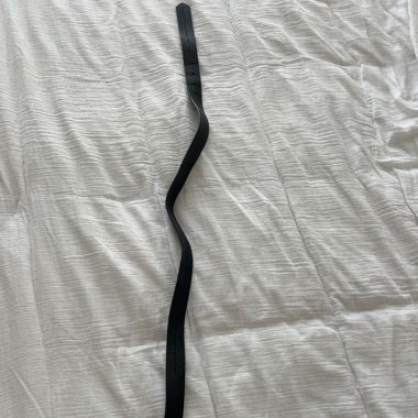 Ceinture noire boucle dorée 