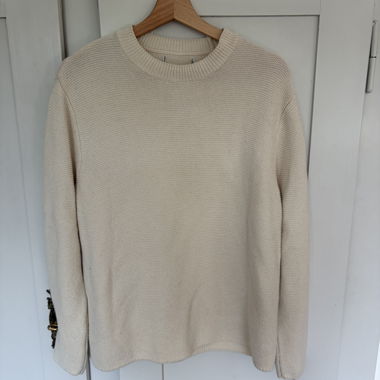 Pull en maille beige