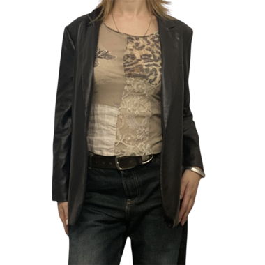 Blazer aus Kunstleder