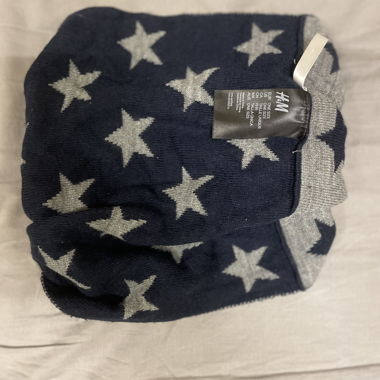 Foulard a stelle H&M. Grigio & Blu.