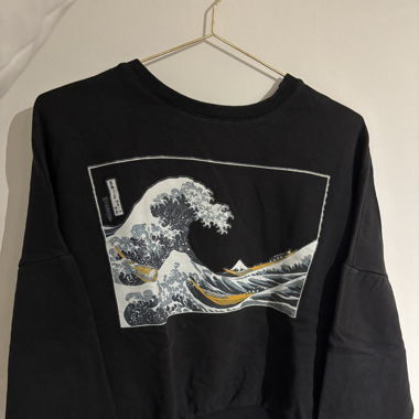 Sweatshirt - Welle vor Kanagawa