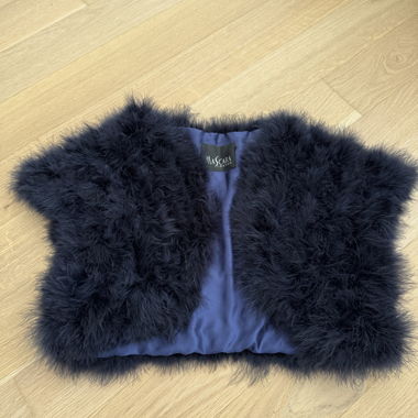 Bolero mir Federn blau