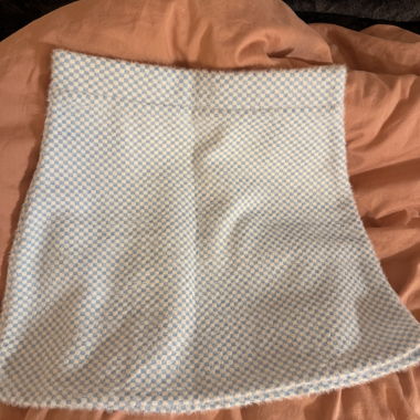 Minigonna a quadri ZARA blu-bianca