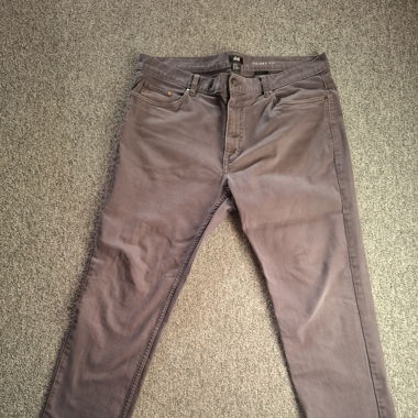 H&M Pants color grey size 36