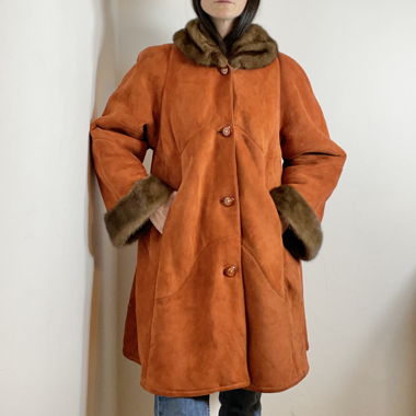 Original shearling coat woman 38/40