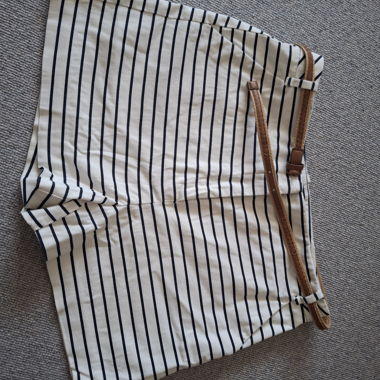 Zara Basic gestreifte Shorts