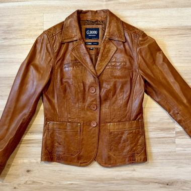 Veste en cuir G3000, taille 36