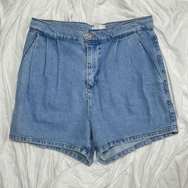 Jeans blu molto corti
