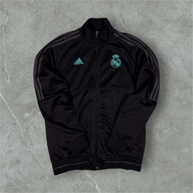 vintage adidas real madrid trackjacket black/blue