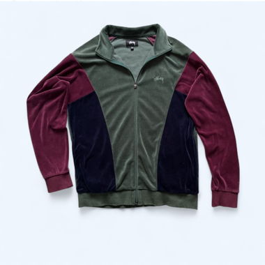 Giacca in pile Stussy Verde/Bordeaux M