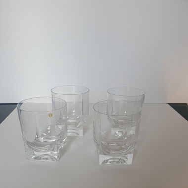 4 Whiskey Kristallgläser, Marke Littala