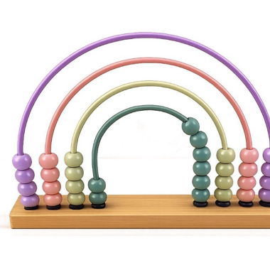 Giocattolo didattico in legno arcobaleno