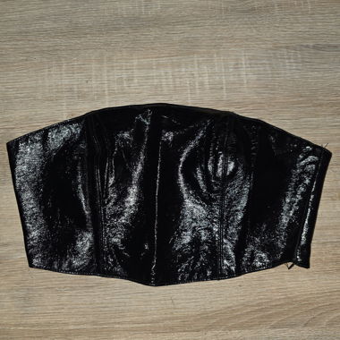 TOP TALLY WEIJL Effet Vinyle Noir