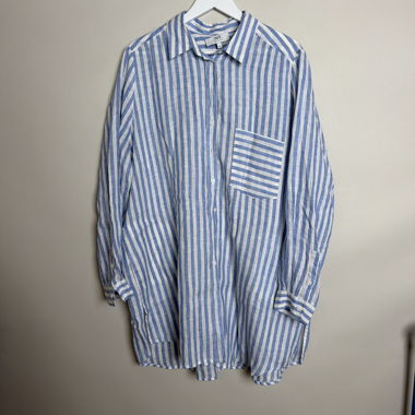 Camicia a righe blu