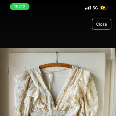 Summer floral dress smocked