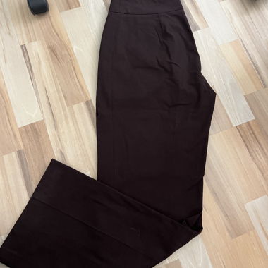 Brown fabric trousers