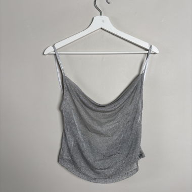 Camisole col drapé argent MNG