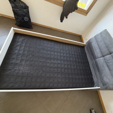 Single and a Half Bed with Headboard