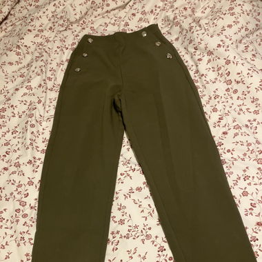 Pantalon vert Mango XS
