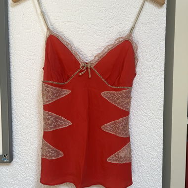 Top Vintage en Soie XS/XXS