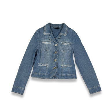 Giacca di jeans ricamata