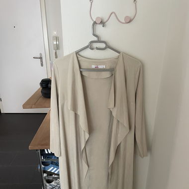 Cream Suede Coat