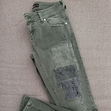 Pantalon vert en jean - Sexi woman